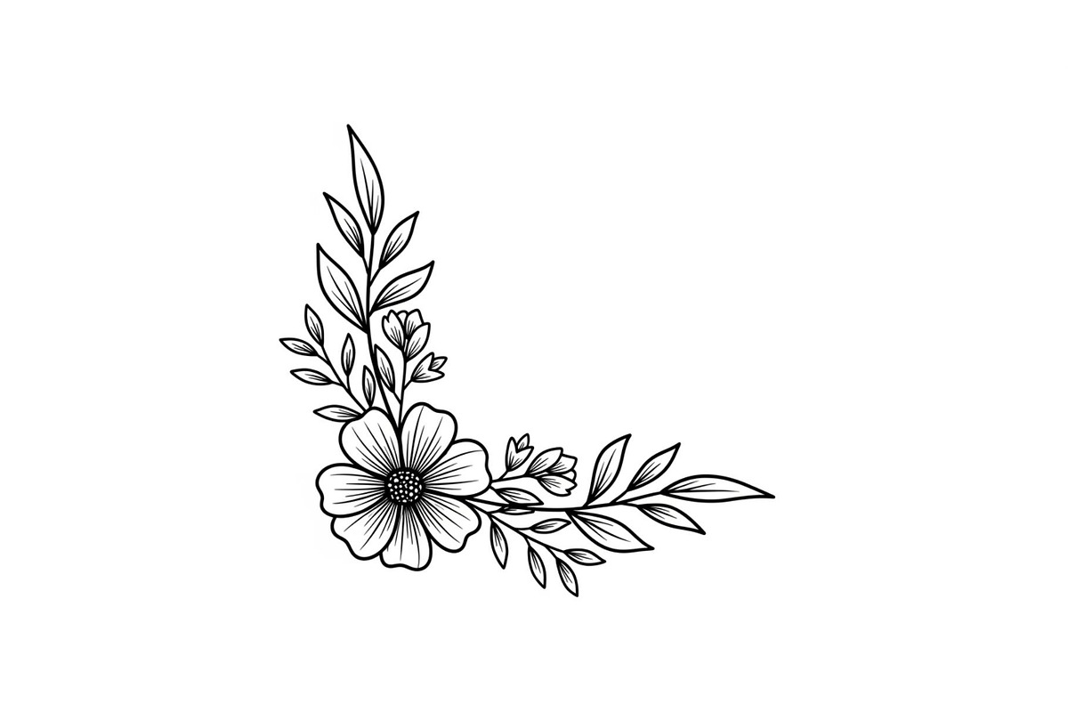 Floral Corner Ornament Clipart Bundl, an Illustration by Creativeshirt (Photo 22 of 48)