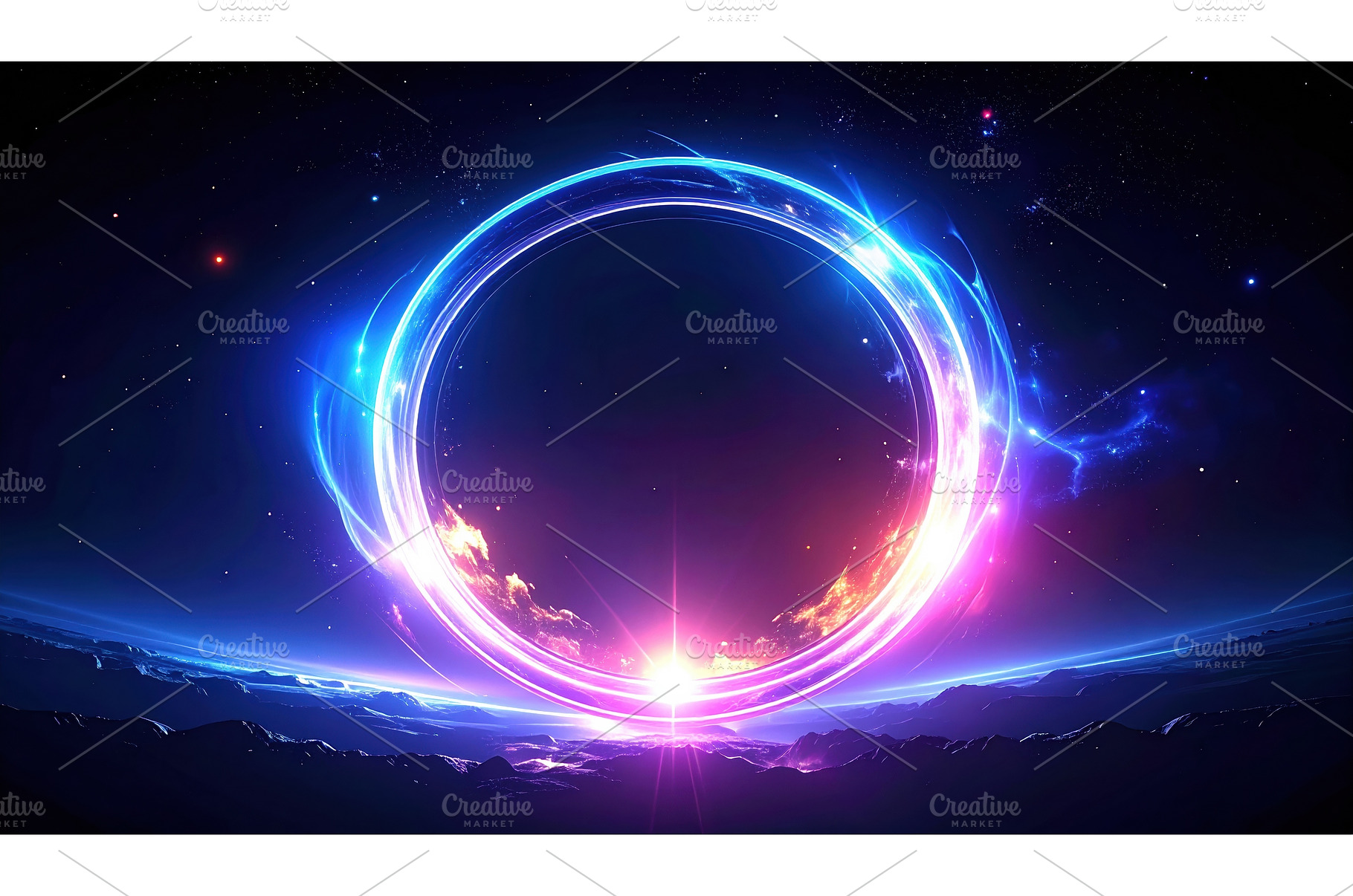 Neon energy ring above alien, a Technology Photo by Igor Tichonow
