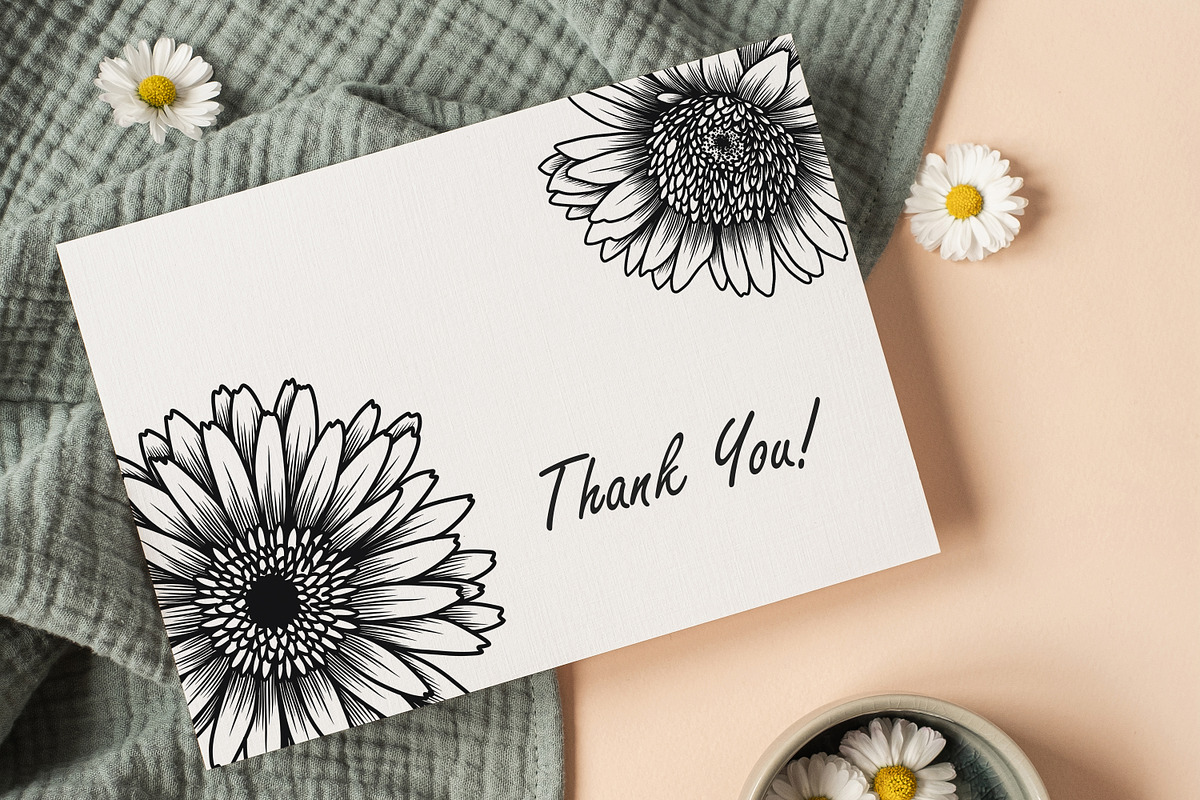 Aster Line Art SVG, an Object Graphic by Dervik Art Store (Photo 7 of 7)