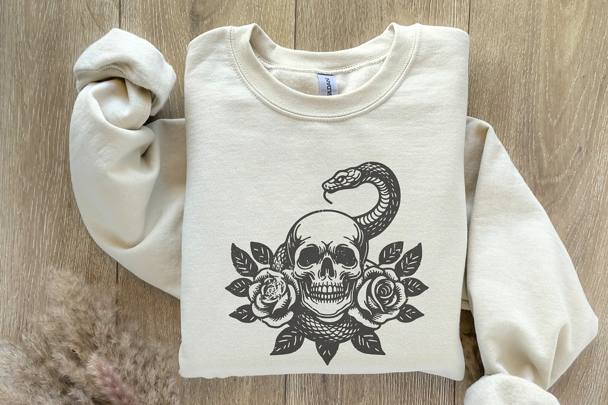 Skull Snake PNG, Floral Skull, an Illustration by SharpMarketplace (Photo 8 of 9)