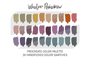 Procreate Winter Color Palettes, a Palette Add-On by STUDIO 17 (Thumbnail 6 of 10)