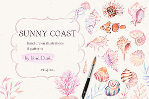 Sunny Coast Watercolor Set