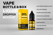 Box & Bottle Vape Liquid Mockup, a Product Mockup by gabicotza (Thumbnail 2 of 5)