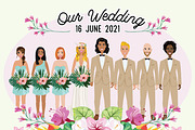 Wedding Portrait Creator, an Illustration by Lauren Lesley Studio (Thumbnail 2 of 37)