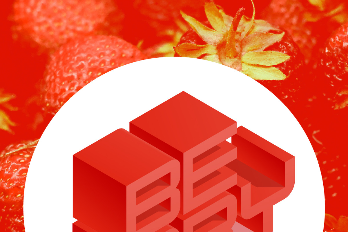 Vector 3D isometric red letters preview 5