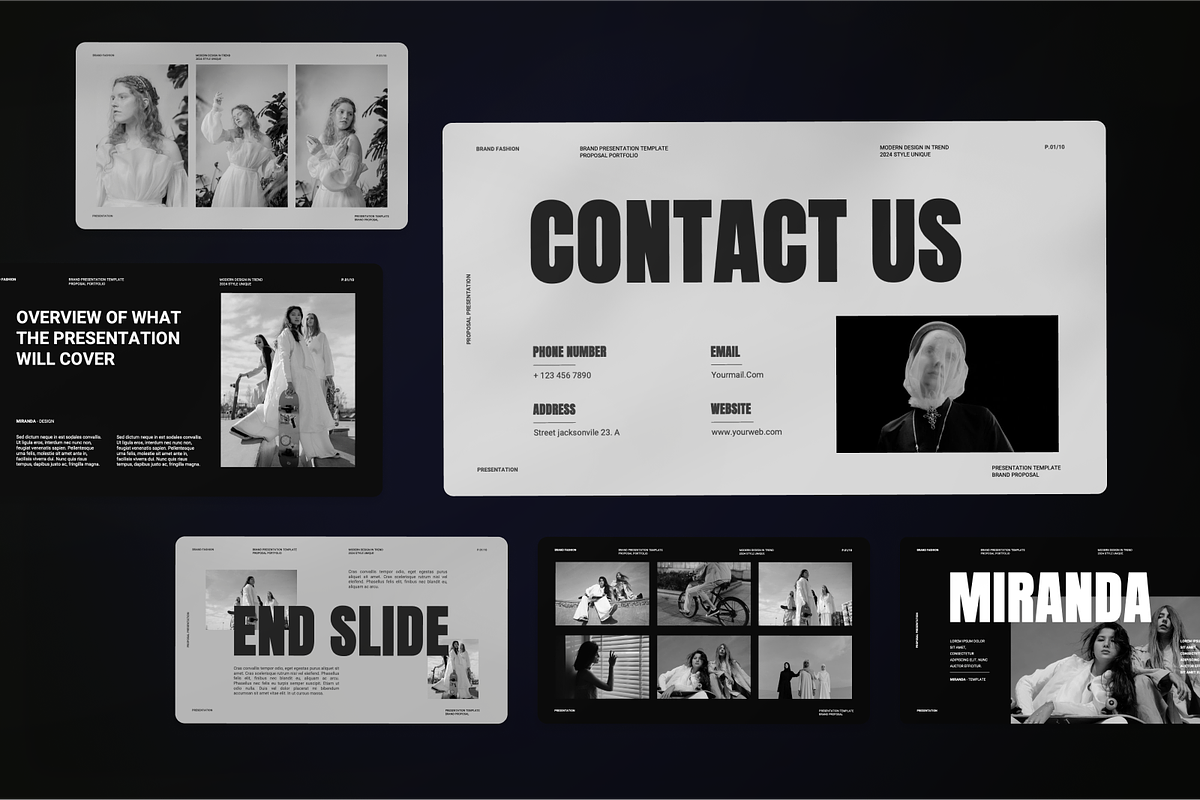 Brand Fashion Proposal Google Slide, a Presentation Template by SquidPixey (Photo 7 of 7)