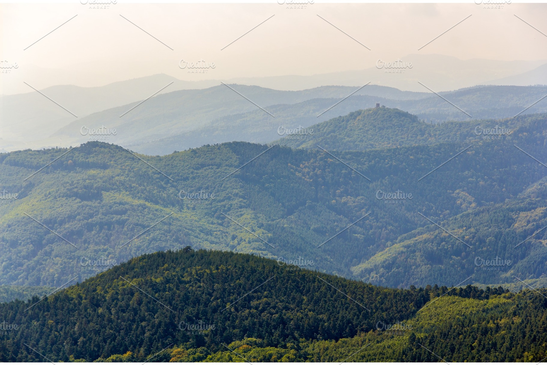 View of vosges mountains in alsace france featuring alsace, france, and, a Nature Photo by Leonid Andronov