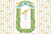 Christmas Angels Watercolor Clipart, a Decorative Illustration by LABFcreations (Thumbnail 1 of 4)