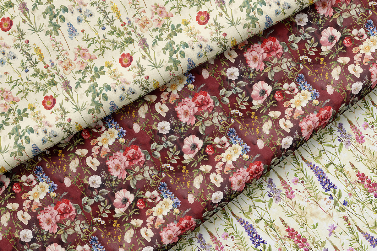 Provence Floral Patterns, a Pattern Graphic by Ninterints (Photo 7 of 22)