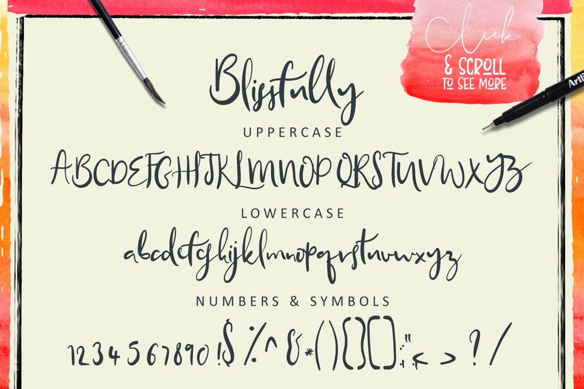Font & Watercolor Bundle 92% OFF preview 5