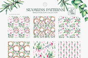 Birds in Bloom Watercolor Floral set, an Animal Illustration by SashaKondr (Thumbnail 12 of 17)