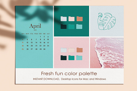 Fresh fun color Desktop Icons