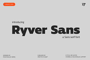 Ryver Sans - Sans Serif font