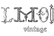 Victorian Alphabets PACK 19 FONTS !!, a Blackletter Font by Intellecta Design (Thumbnail 42 of 48)