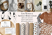 Abstract & Line Boho Collection!, an Illustration by ApetekMarket (Thumbnail 1 of 13)