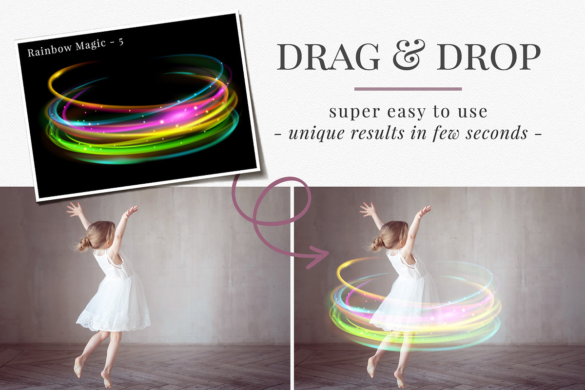 Rainbow Magic photo overlays, an Object Graphic by BrownLeopard (Photo 3 of 7)