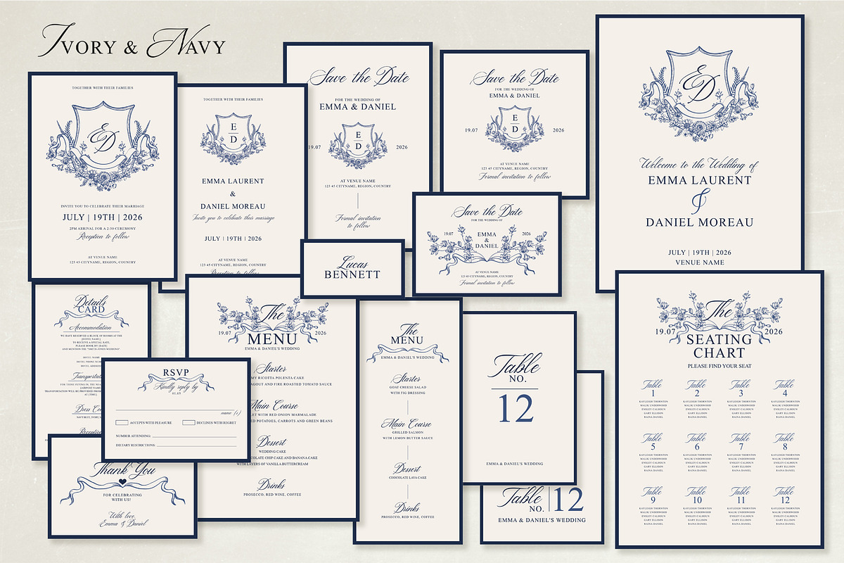Old Money Wedding Suite preview 6