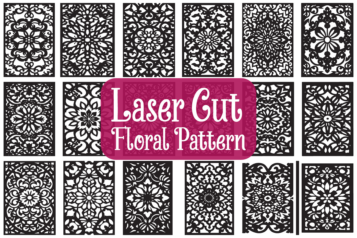 Elegant Floral Laser Cut Bundle, an Illustration by Creativeshirt