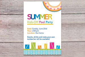 Summer pool party