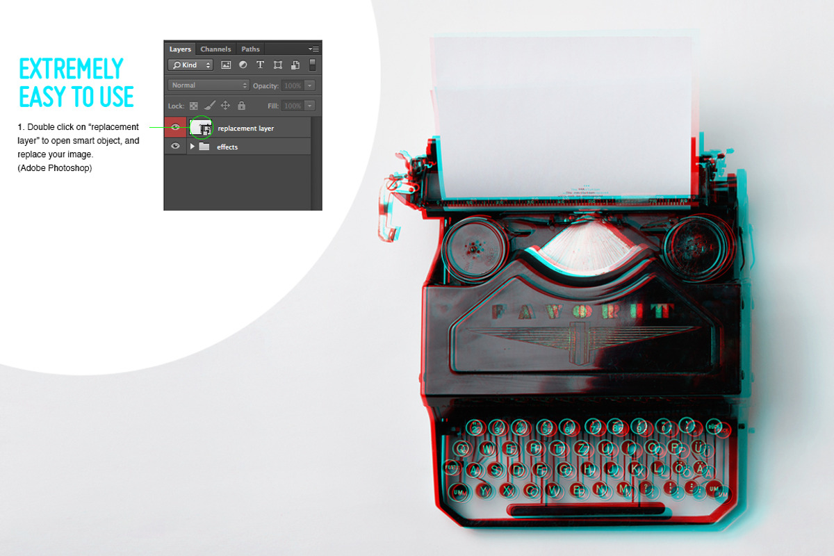 Quick 3D Anaglyph Effect, a Layer Style Add-On by Evlogiev Studio (Photo 3 of 4)