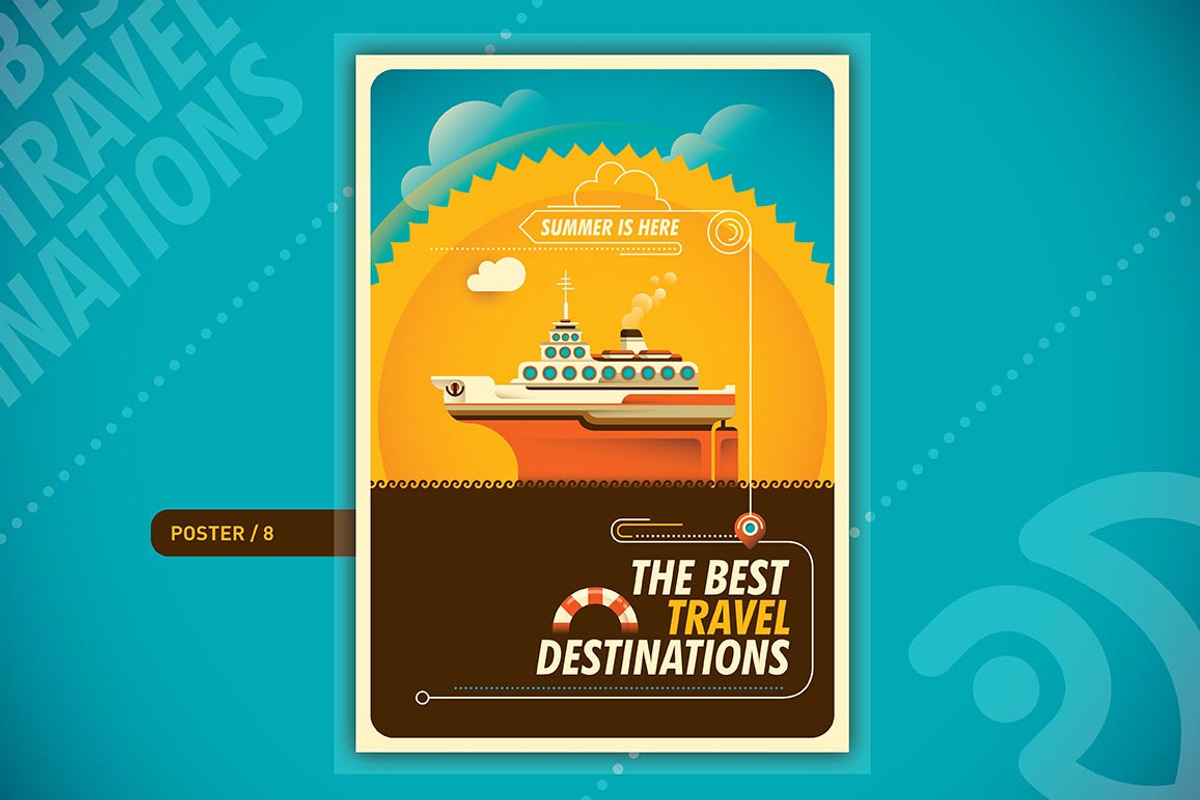 Traveling posters, a Transportation Illustration by Radoman (Photo 9 of 10)