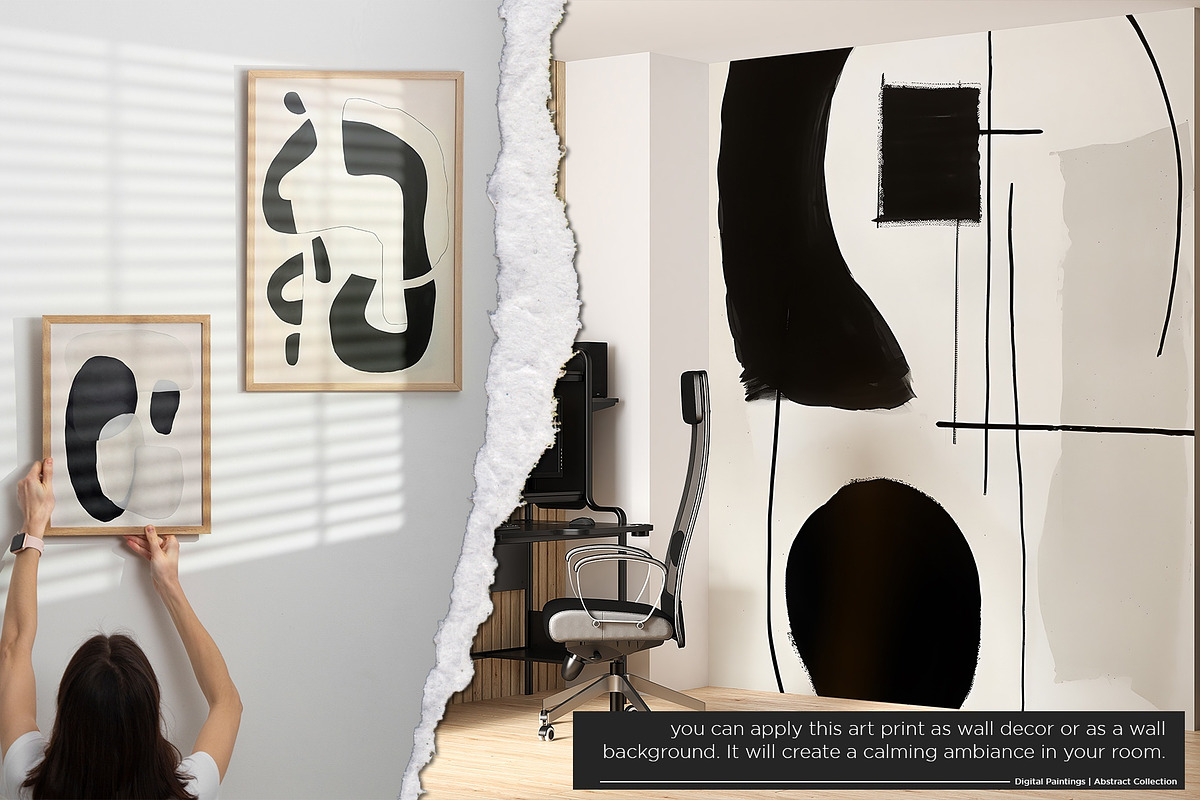 Modern Beige and Black Abstraction, a Decorative Illustration by Vibrand Studio (Photo 10 of 11)