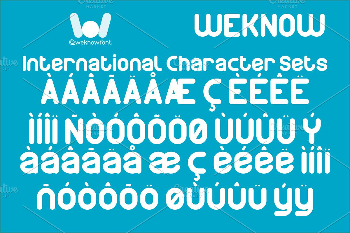 Logical Reasoning font, a Sans Serif Font by weknow (Photo 7 of 8)
