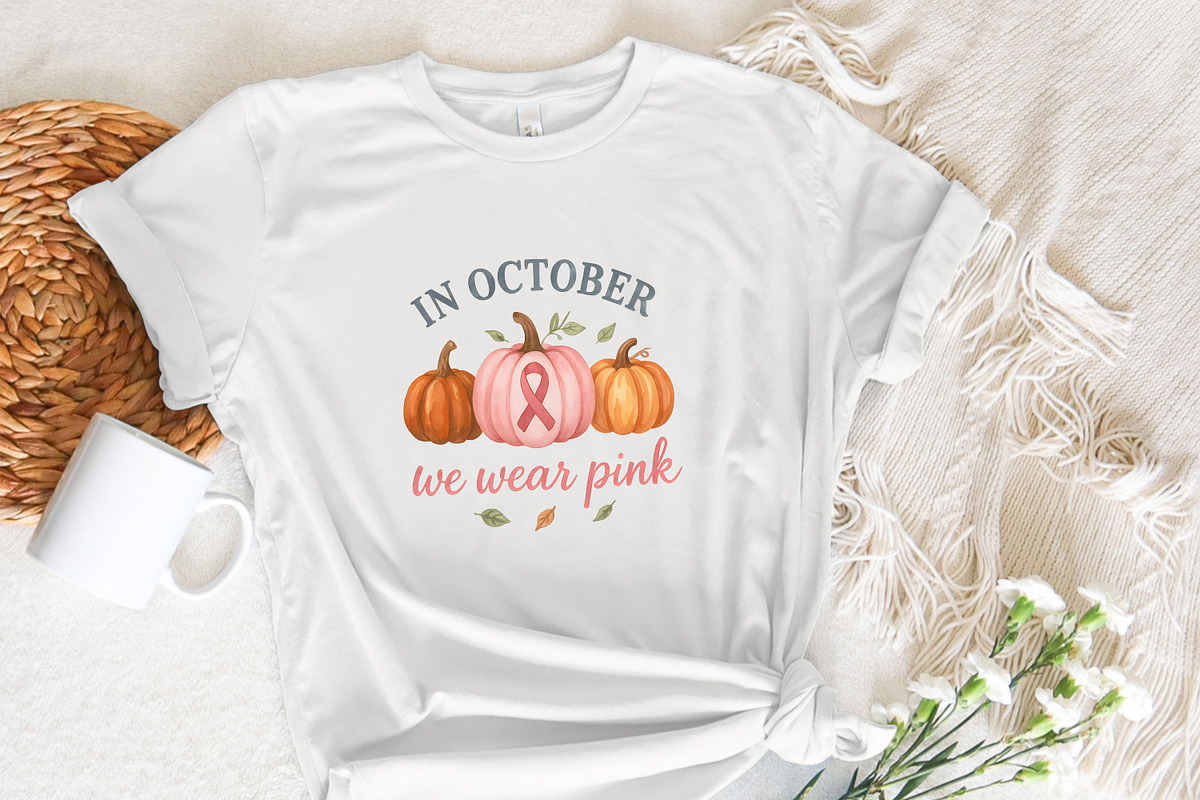 In October We Wear Pink PNG, Breast, an Illustration by SharpMarketplace (Photo 7 of 9)