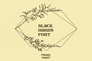 FDS - SLACK HANDS FONT, a Script Font by From Dust Studio (Thumbnail 1 of 4)