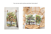Watercolor Trees, Fruit Trees, Set 1, a Decorative Illustration by Kat's Artful Creations (Thumbnail 7 of 9)