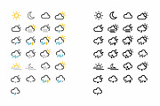 Weather icon set [vector, svg, png], an Icon by Henryvdwal (Thumbnail 4 of 4)