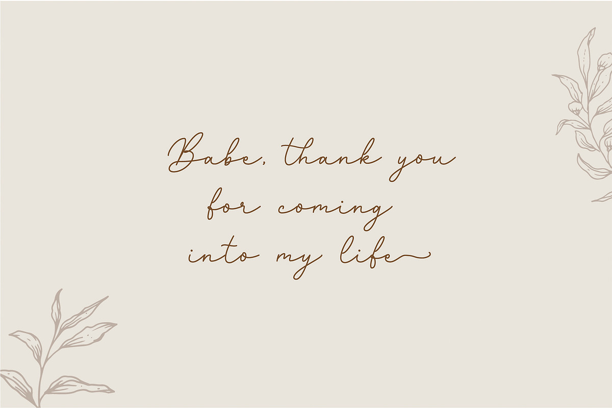 Gatkins - Luxury Script Font, a Script Font by Nirmana Visual (Photo 4 of 8)