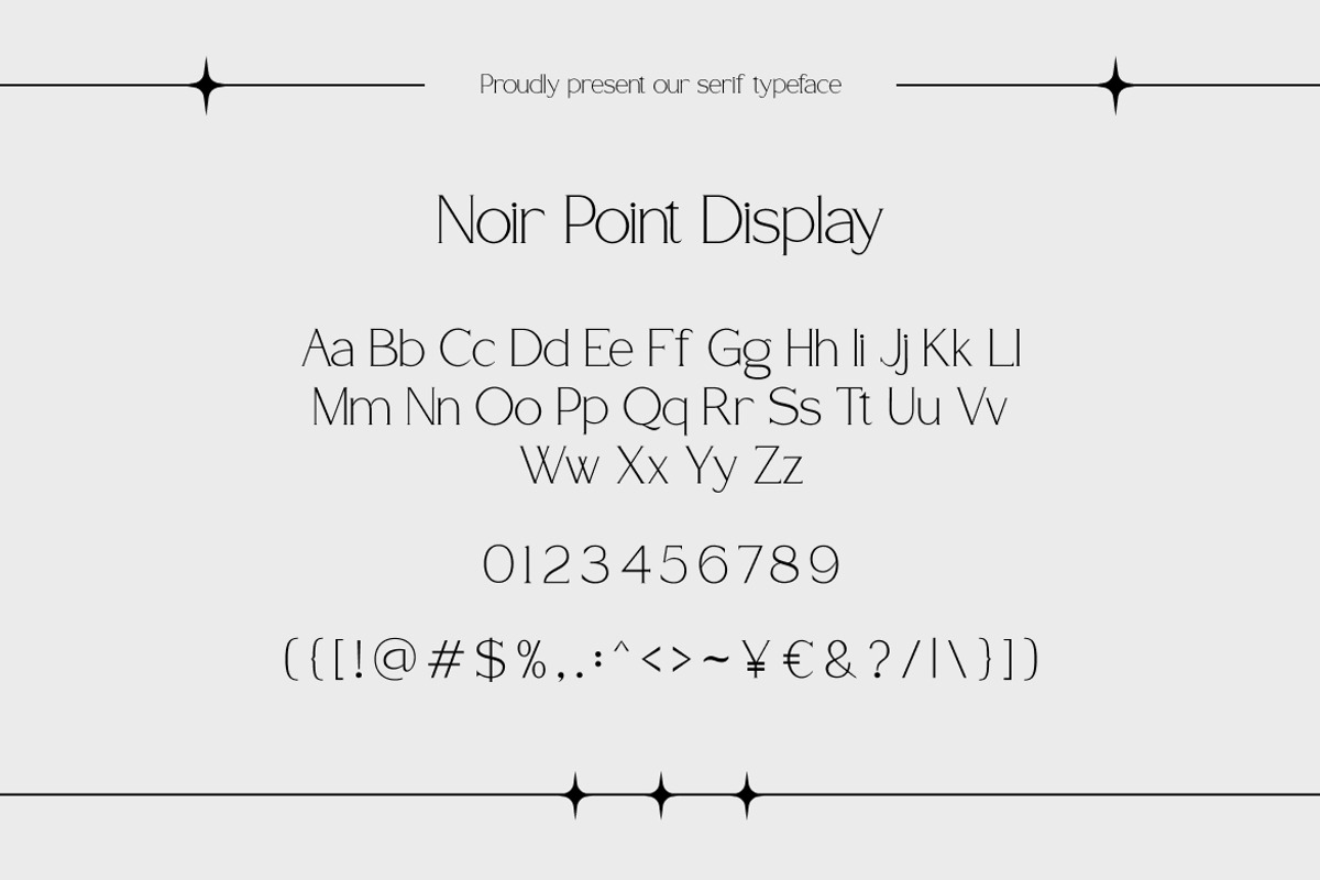 Noir Point – Luxury Serif Typeface, a Serif Font by Vadovastd (Photo 7 of 7)