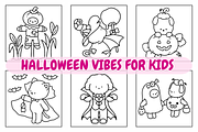 Halloween Vibes Coloring Book, a Seasonal Illustration by Coco Bloom (Thumbnail 1 of 4)