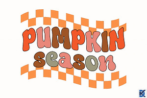 Retro Pumpkin Season Svg