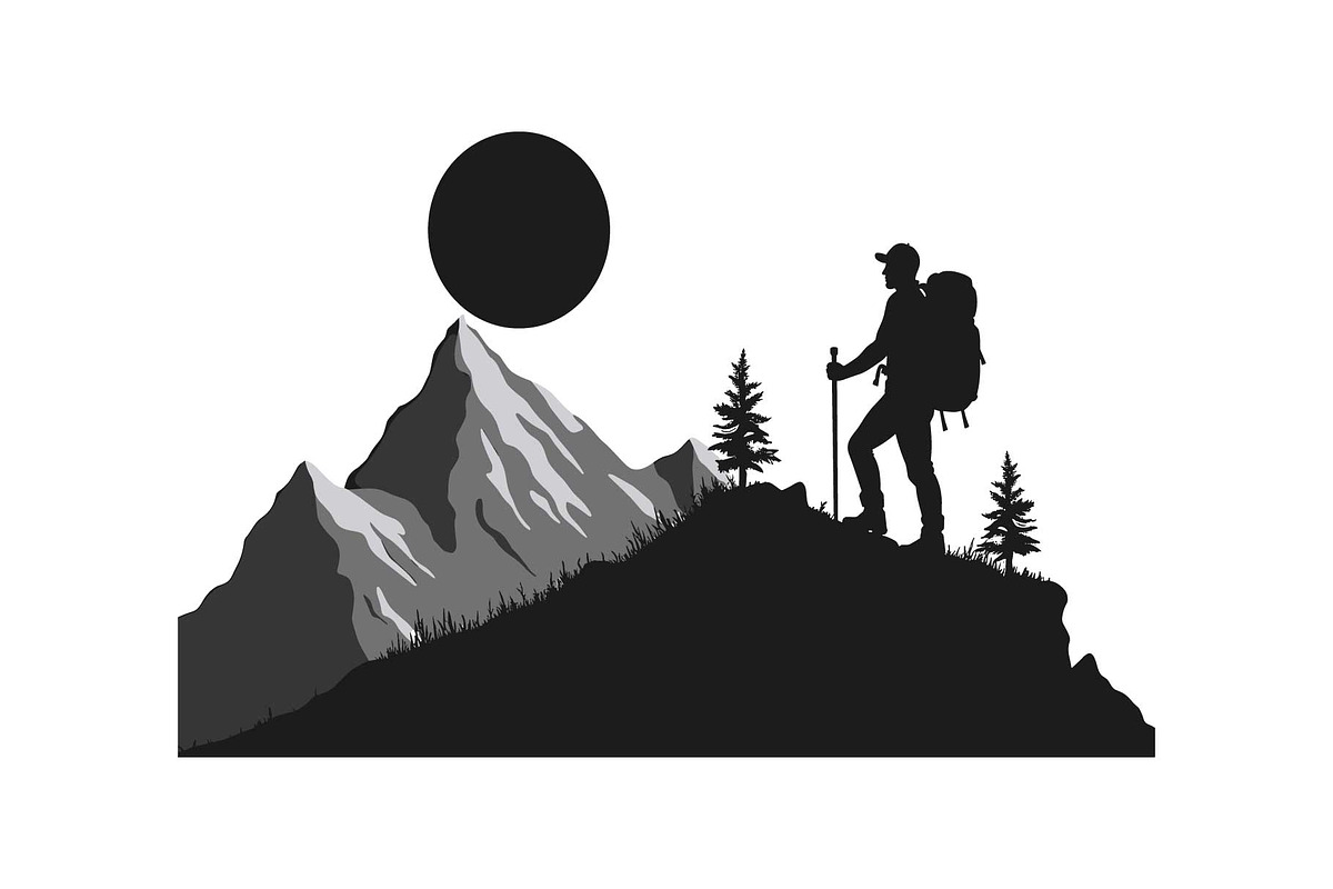 Mountain Adventure Silhouette Bundle, an Object Graphic by Gfx_Store (Photo 15 of 16)