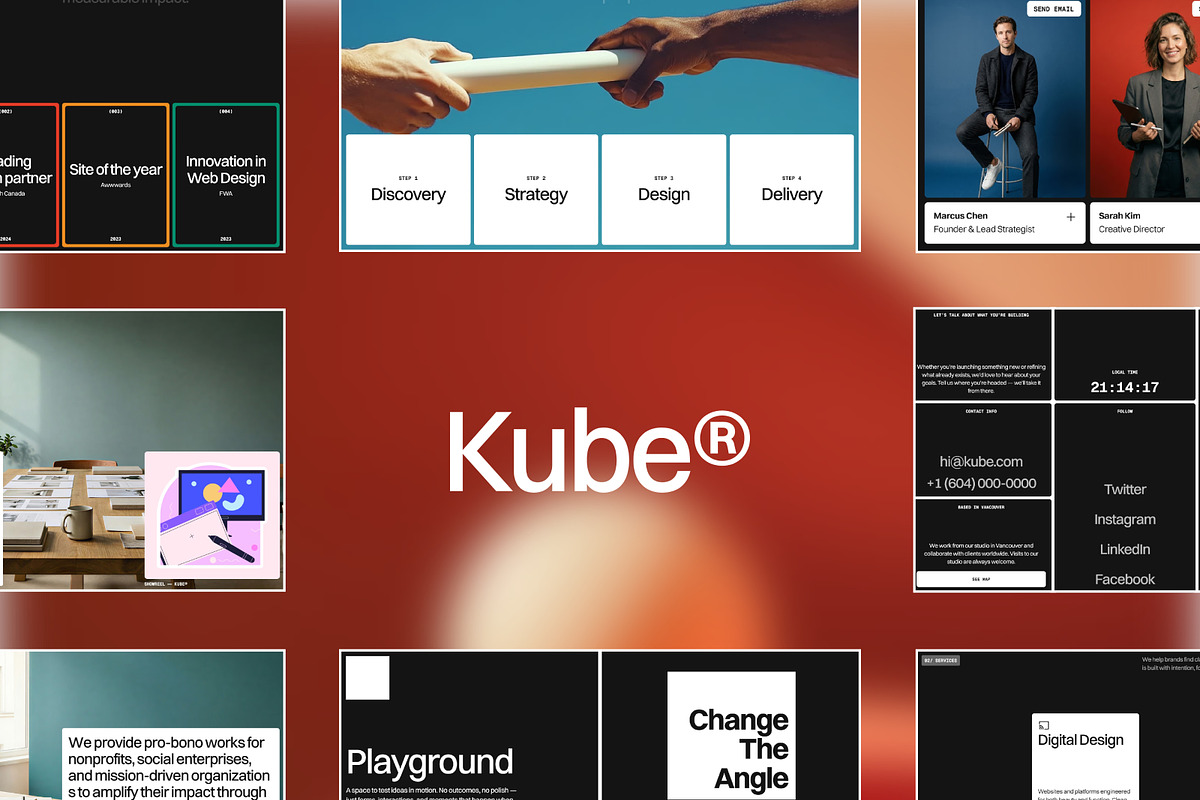Kube Portfolio Framer Template, a Templates & Theme by Huehaus Studio (Photo 2 of 4)
