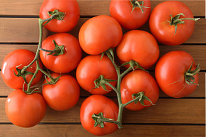 Fresh Red Tomatoes on Wooden Table, a Food & Drink Photo by Davizro's Market