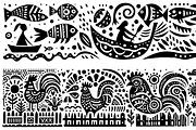 Vintage Flowers Folk Art, a Decorative Illustration by devastd (Thumbnail 11 of 28)