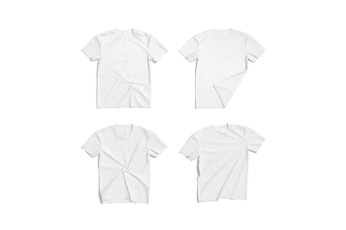 4 Flat Lay T-shirt 3D Model, an Object 3D Model by rebrandy (Photo 1 of 9)