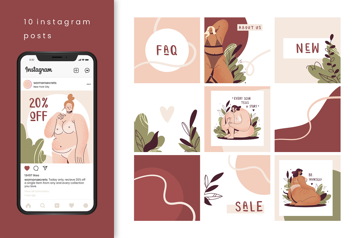 Body Positive Girls Illustrations, a Person Illustration by Frizenasya (Photo 6 of 10)