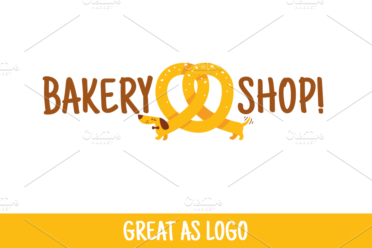Pretzel Dog, an Animal Illustration by Manudesign (Photo 3 of 3)
