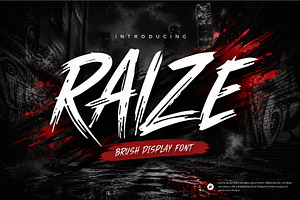 Raize Brush font