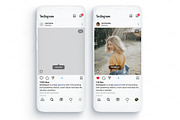 Instagram Template Mockup Adobe XD, a Social Media Template by Dilshod Sobirov (Thumbnail 4 of 13)