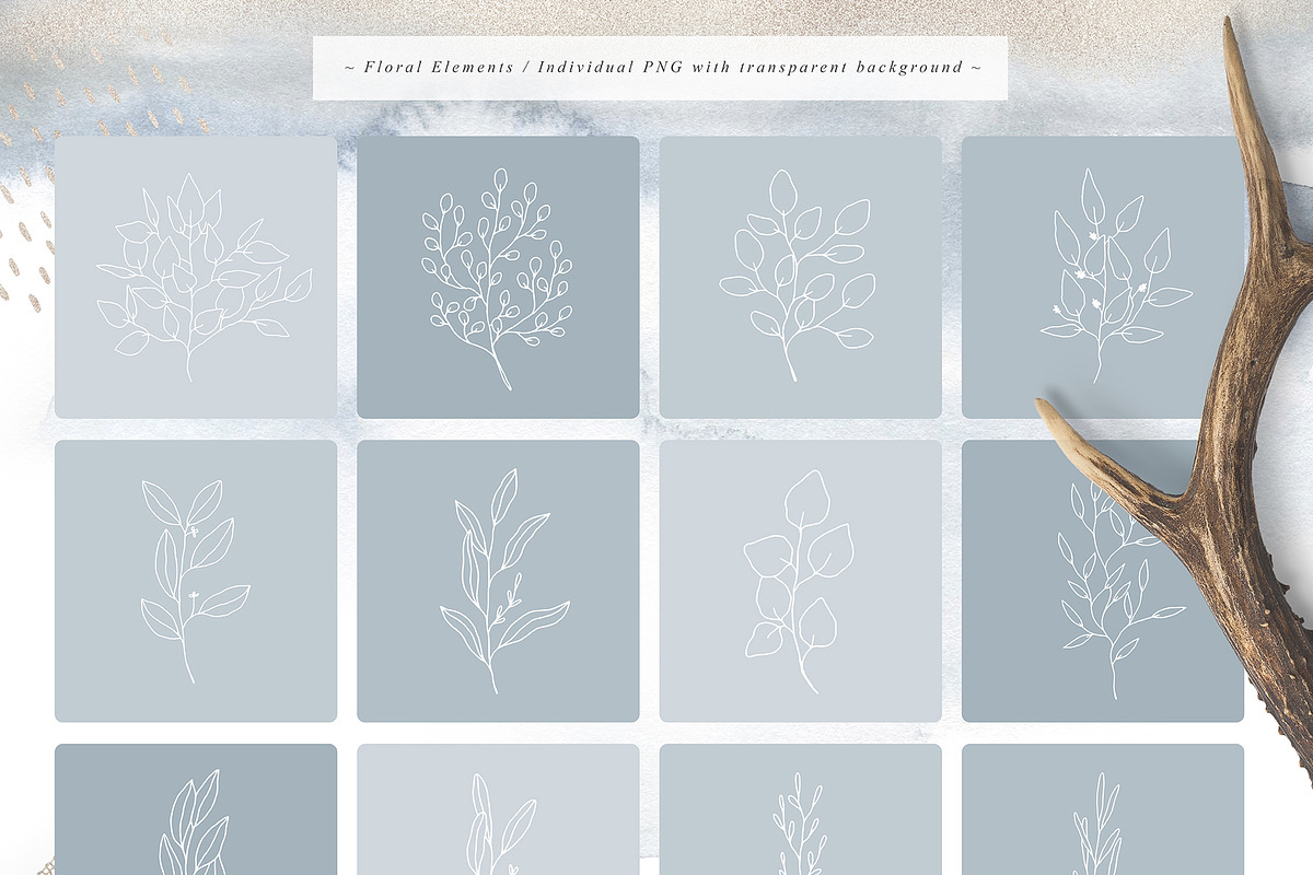 Scandi Leaf Collection, a Texture Illustration by Julia Dreams (Photo 7 of 8)