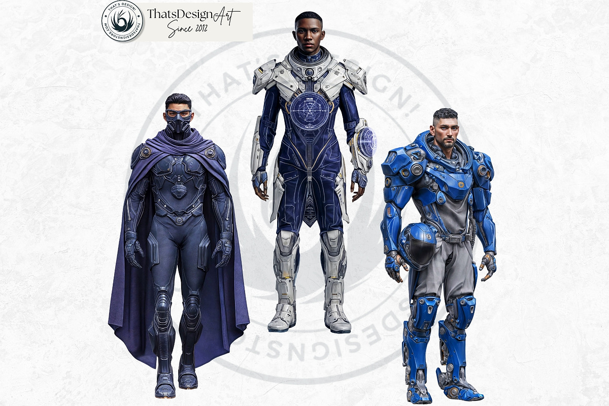 Galactic Vanguard Character Cliparts, a Person Illustration by ThatsDesignArt (Photo 13 of 15)