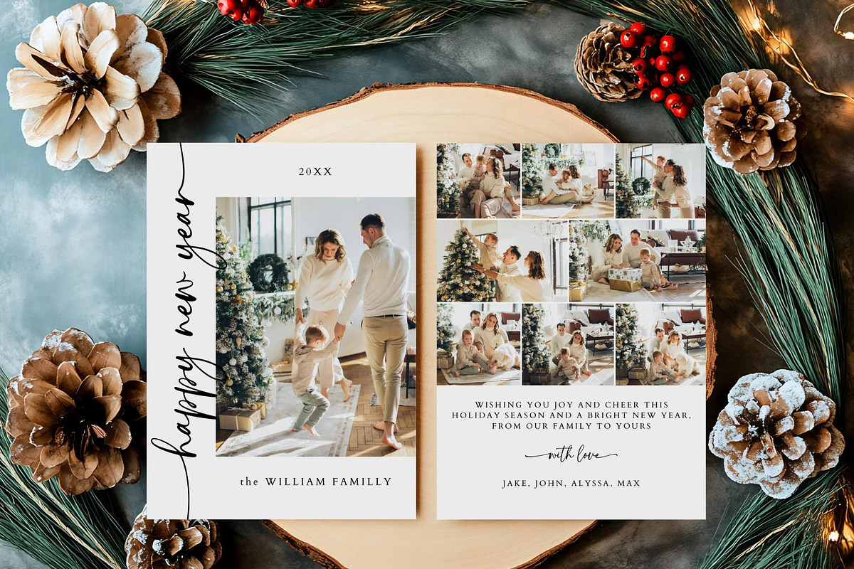 Happy New Year Card Template, a Card Template by LucaTheme (Photo 1 of 6)