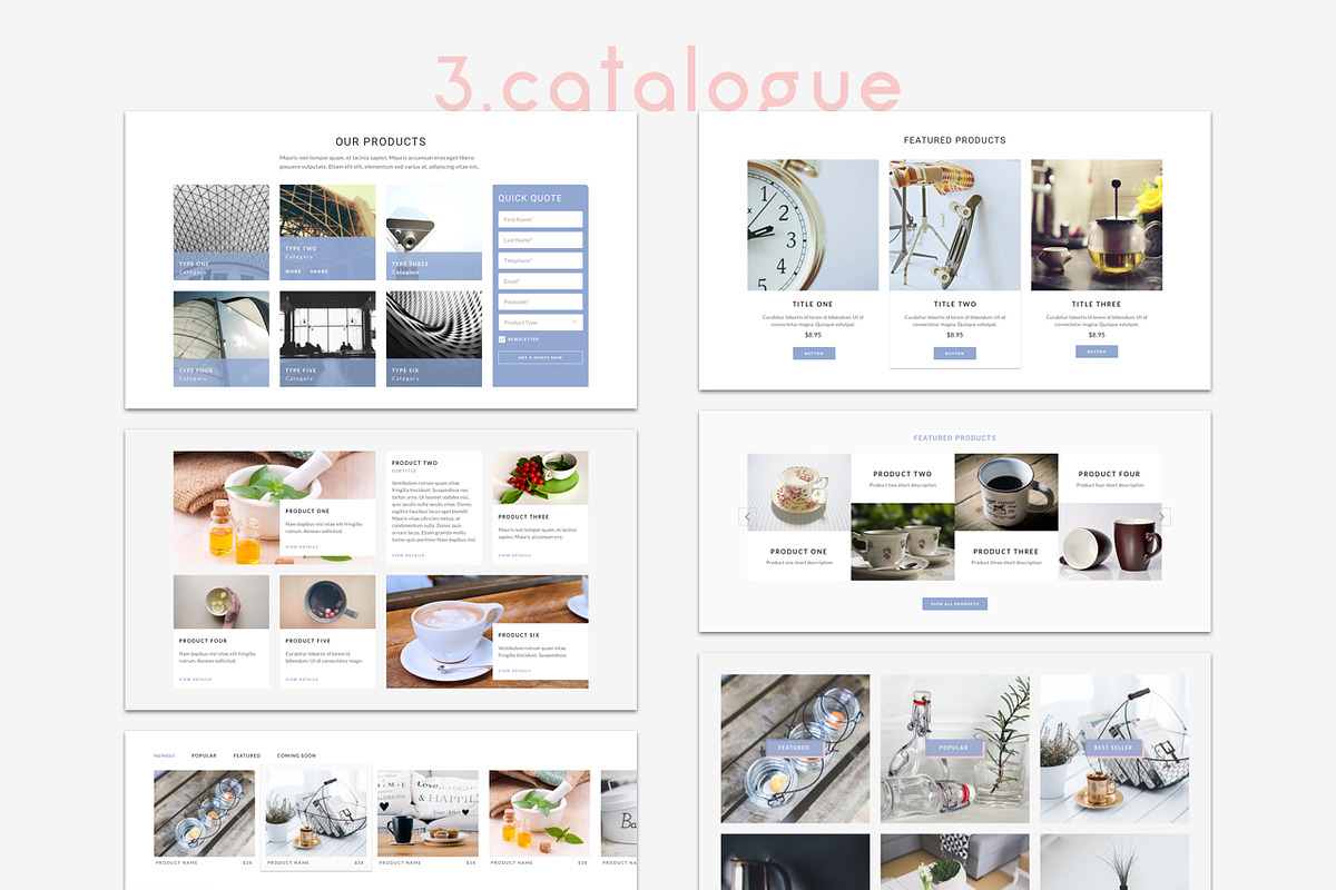 4ocal Web UI Kit Bundle, an UI Kit Template by 4EB Studio (Photo 6 of 14)
