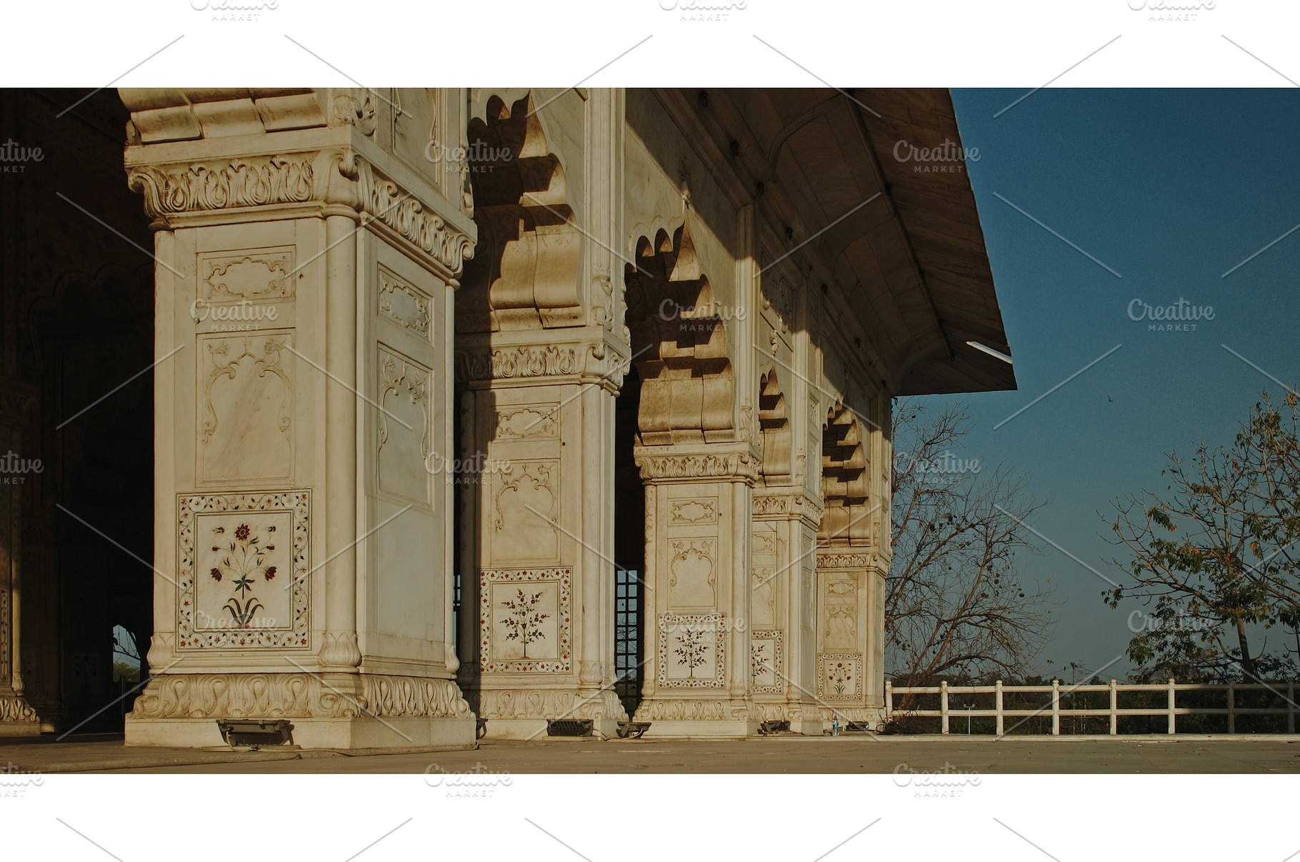 Red Fort Mughal arches and marble, an Architecture Photo by Our Amazing World