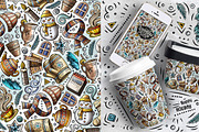6 Winter Cartoon Seamless Patterns, a Pattern Graphic by BALABOLKA (Thumbnail 5 of 7)